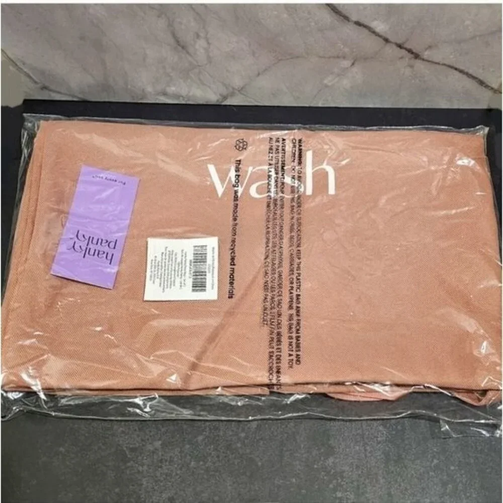 HANKY PANKY Wash‎ Wear Travel Bags Large Organizing Set of 2 Rose Gold Polyester